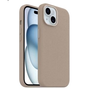 OtterBox iPhone 15 Symmetry Series Cactus Leather - Cottonwood Glen Brown